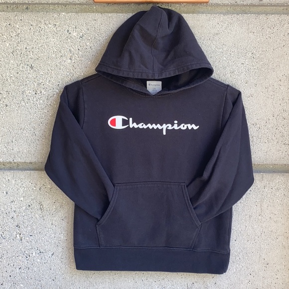 Champion Kids Classic Black Hoody - Picture 2 of 7
